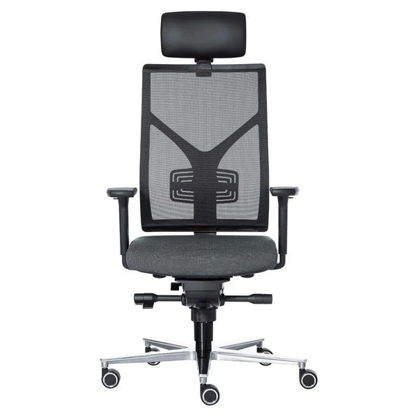 Rovo R16 3040 EB Drehstuhl Semianilin-Leder Mit ERGO-BALANCE