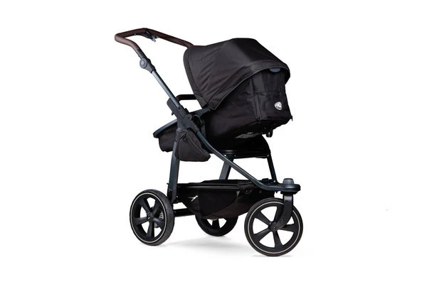 Tfk Mono 2 Kinderwagen Bundle Schwarz Luftkammer CYBEX Cloud T I-Size + Base + Adapter – Bild 8