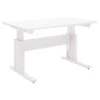 LIFETIME Schreibtisch 120 Cm Kiefer Weiß 30255-10 Höhenverstellbar