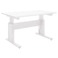 LIFETIME Schreibtisch 120 Cm Kiefer Weiß 30255-10 Höhenverstellbar