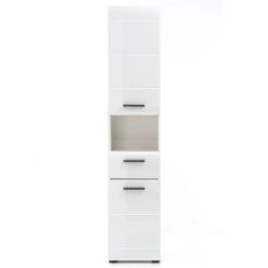 Trendteam Skin Hochschrank Offenes Fach Weiß Hochglanz