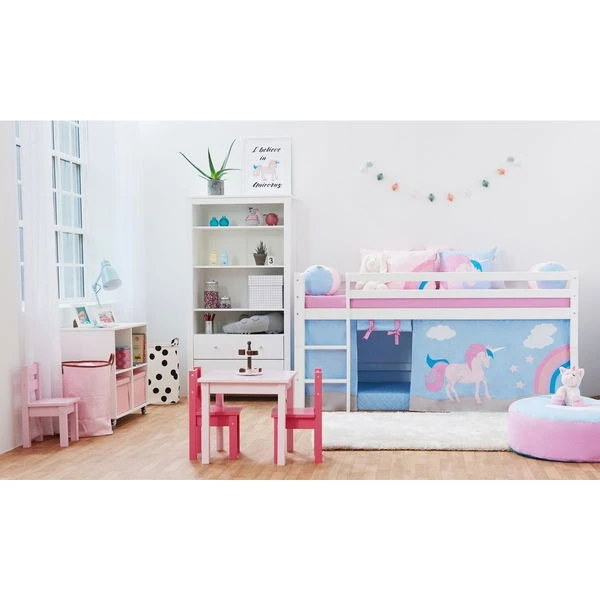 Hoppekids Halbhohes Bett ECO Dream 90x200 Cm Mit Gerader Leiter | Teilbar – Bild 5